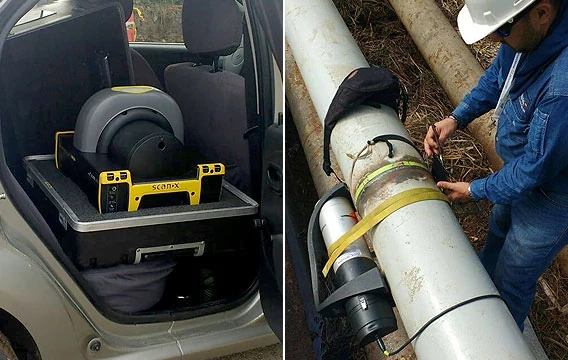 户外管线便携式射线检测